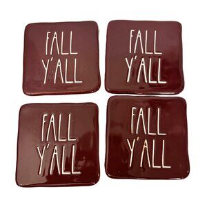 Rae Dunn Fall Y’all Coasters 22 Edition EUC